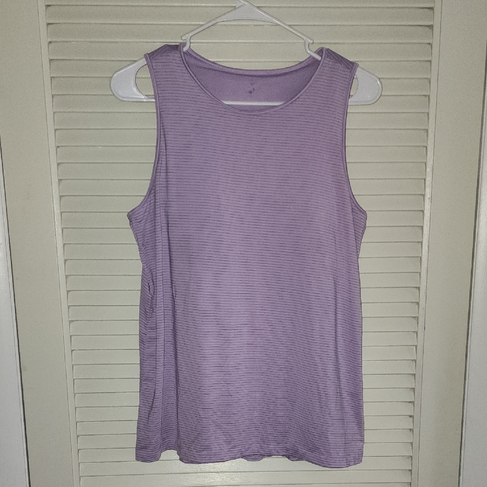 Skechers GOwalk Move Tank Top – Lavender Purple, Size L (Built-In Bra)